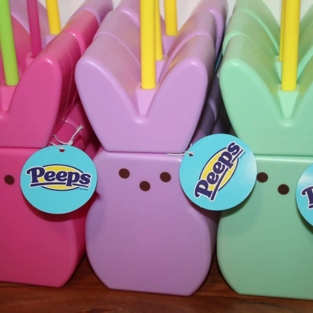 Bunny Shaped Party Cups - Pink, Purple, and Green